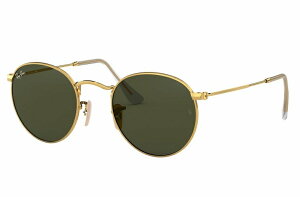RAY-BAN Sunglasses ROUND METAL Arista Gold RB3447 001 G-15 Green size:53