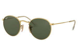 RAY-BAN Sunglasses ROUND METAL Arista Gold RB3447N 001 G-15 Green size:53
