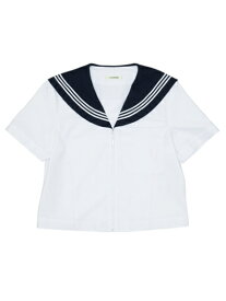 半袖セーラー服 【CONOMi】前開き 日本製 ホワイト 白 制服 夏 セーラー 高校生 学生 中学 学校 スクール 学校 セーラー服 通学 女子 人気 ブランド 入学 高校 中学 スクール 女子高生 制服専門 学生服　サマー セーラー 服 高校生 中学生 大きい 小さい