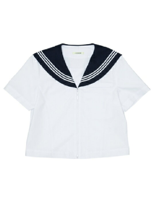 楽天市場】半袖セーラー服 【CONOMi】前開き 日本製 ホワイト 白 制服