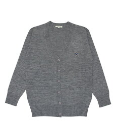 スクール カーディガン 【arCONOMiウールアクリルカーディガン(全4色)】制服 高校生 学生 中学 前開き ニット 毛 スクール エンジ カーデ