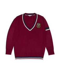 男女兼用 エンブレム付き スクールセーター(全3色) 高校 学生 私服 スクール ニット 高校生 中学生 学生 学校 通学 女子 男子 人気 ブランド 入学 高校 中学 スクール 女子高生 制服専門 学生服 メンズ