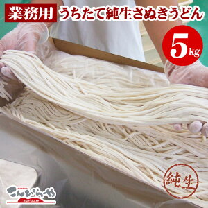 業務用!うちたて純生讃岐うどんどぉ〜んと5kg!!冷蔵便での配送業務用 讃岐うどん さぬきうどん 大容量 うどん 生麺