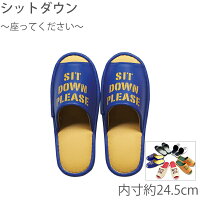 シットダウン トイレスリッパ 内寸約24.5cm ブルー
