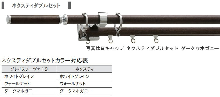 楽天市場】TOSO カーテンレール グレイスノーヴァ19 ネクスティダブル 