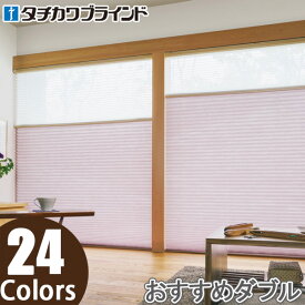 プリーツスクリーン タチカワ ペルレ おすすめダブル ワンチェーン操作 ホナミ遮熱 PS2101〜PS2124 幅241cm〜280cm×丈221cm〜260cm