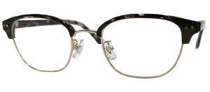 【伊達メガネOK】【レンズ別売】E'YES 2437-63-49 ダークブラウン×マットゴールド コンビフレーム ウェリントン カジュアル フレーム メガネフレーム アイイエス