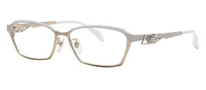 取り寄せ品 ブランドフレーム メタルエッジ ME-1043-1-57 ホワイトゴールド×ホワイト かっこいい トライバル 迫力 プレミアム 限定品 メガネ 究極 コンセプト