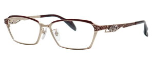 取り寄せ品 ブランドフレーム メタルエッジ ME-1043-3-57 ホワイトゴールド×ワイン かっこいい トライバル 迫力 プレミアム 限定品 メガネ 究極 コンセプト