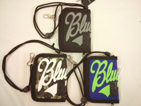 BLUECROSS(ブルークロス)★【セール】紐付きでかロゴ2つ折り財布ウォレット