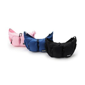 X-girl Stages エックスガール ステージス ダブルポケットショルダーバッグ クロ ブラック ブルー ピンク かばん キッズ