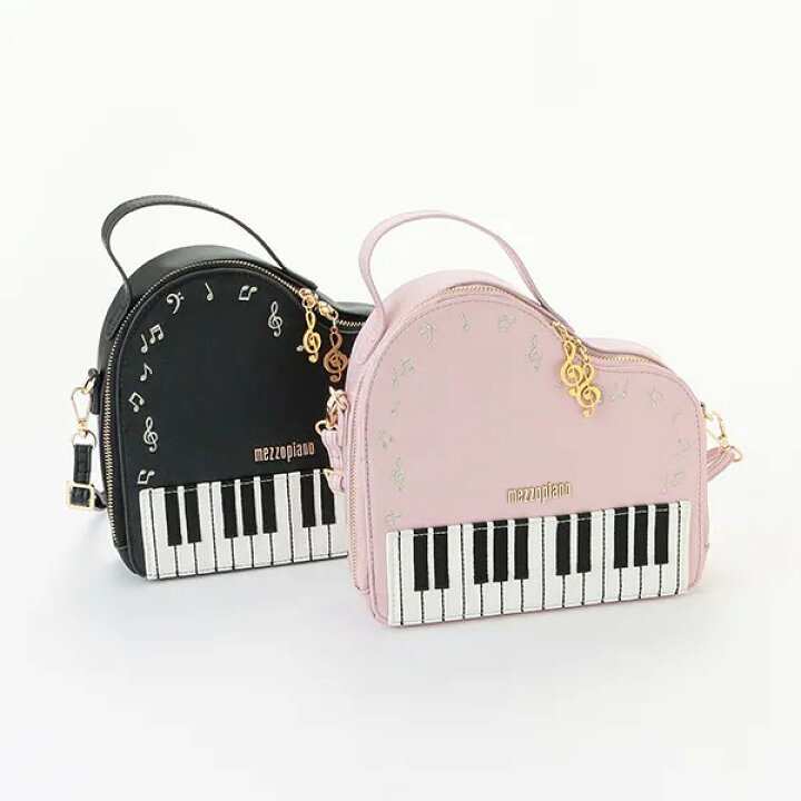楽天市場】mezzo piano メゾピアノ ピアノ型 ショルダーバッグ 音符 