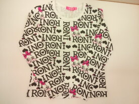 【セール】　RONI(ロニィ)ロニぴょん総柄pt長袖Tシャツ