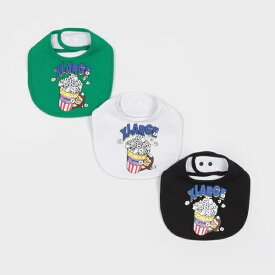 XLARGE KIDS エクストララージ キッズ ポップコーンスタイ 誕生日 プレゼント よだれかけ ベビー