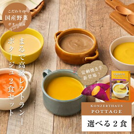 選べるポタージュスープお試し2食セット｜ポスト投函 送料無料 お試しセット スープ レトルト 無添加 野菜スープ 常温保存 保存食 ※おひとり様1セットまで