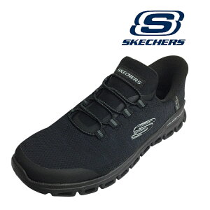 �ySKECHERS �X�P�b�`���[�Y 233011-BBK SLIP-INS �O���C�h�X�e�b�v - �[�t�B�[���z�u���b�N �����Y Slip-ins ����g�킸������ �n���Y�t���[ �X�j�[�J�[