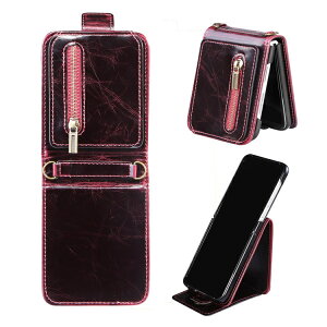 Galaxy Z Flip3 5G SCG12 SC-54B ケース / カバー 折りたたみ型 PUレザー カード収納 Samsung サムスン ギャラクシー Z フリップ3 5G アンドロイド おすすめ おしゃれ スマートフォン/スマフォ/スマホケー