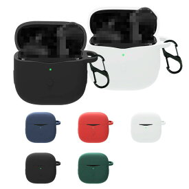 SoundPEATS AIR3用 ケース カラビナ付き シリコン 保護カバー サウンドピーツ AIR3用 カバー 傷防止 ケース ワイヤレスイヤホン 保護ケース カバー