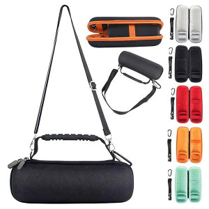 JBL FLIP 7/6 スピーカー ケース FLIP 5 カバー ショルダー紐 ストラップ/肩掛け紐 ストラップ付き カラビナ付き バッグ型 ポーチ型 保護ケース 収納バッグ 収納ケース 衝撃吸収 キャリングケース