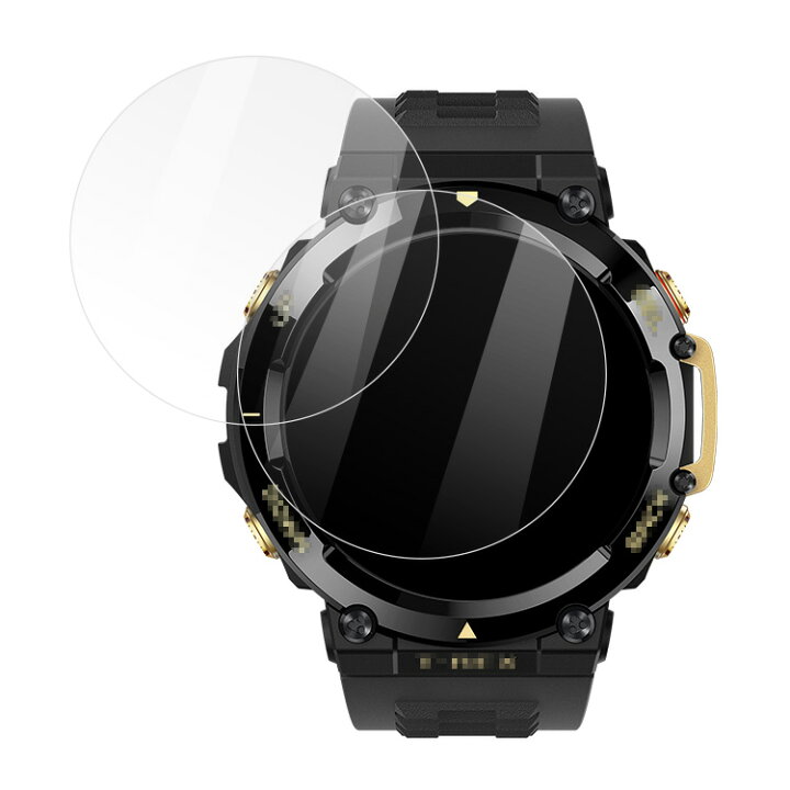 楽天市場】Amazfit T-Rex 2 保護フィルム 強化ガラス 2枚セット 液晶 