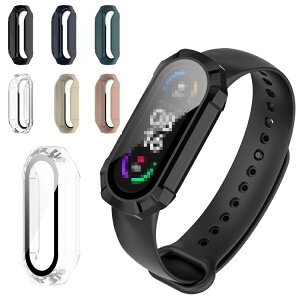 Xiaomi Smart Band 7 �P�[�X �J�o�[ �t���ʋ����K���X �V���I�~ Smart �o���h7 �S�ʕی� �t���ی�P�[�X �P�F/�N���A �t�B������� �n�[�h�P�[�X �V���I�~�[