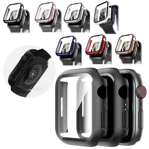 Apple Watch Series 9/8/7/Ultra 2/1 �P�[�X �K���X�t�B���� �P�[�X �J�o�[ �t���ی�J�o�[ �A�b�v���E�H�b�` �V���[�Y9/8/7/�E���g��2/1 41mm/45mm/49mm �n�[�h�P�[�X �ی�P�[�X �t�B������̌^ �����K���X
