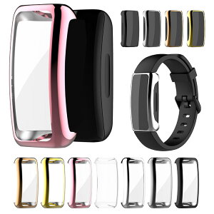 Fitbit Inspire 3 P[X Jo[ bL / NA tی tB یP[X/Jo[ tBbgrbg CXpCA3 TPU ϏՌP[X/Jo[ \tgP[X