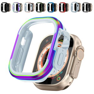 Apple Watch Ultra 2/1 �o���p�[ �P�[�X �ϏՌ� TPU���A���~ 49mm ���������� �A�b�v���E�H�b�` �E���g�� �J�o�[