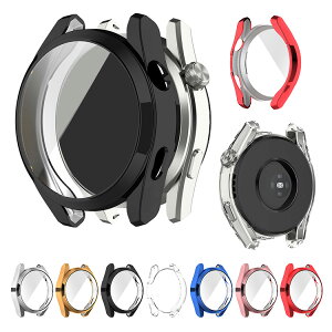 Huawei Watch 3 Pro new ケース カバー メッキ / クリア 液晶保護 フィルム一体 保護ケース/カバー ファーウェイウォッチ3 プロ TPU 耐衝撃ケース/カバー ソフトケース