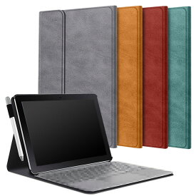 Surface Pro 9 ケース/カバー 13インチ PUレザー 手帳型 レザーケース スタンド機能 ペン収納 さーふぇすぷろ おすすめ おしゃれ タブレットケース/カバー