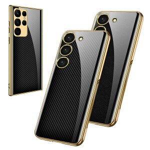 Galaxy S23/S23+/S23 Ultra �P�[�X �J�o�[ ���b�L TPU �w�ʋ����K���X ���������� �J�[�{���� ���U�[�� Samsung �T���X�� �M�����N�V�[S23/S23�v���X/S23�E���g�� �A���h���C�h ������� �Ռ��z�� android �X