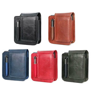 Galaxy Z Flip5 ケース / カバー ウエストポーチ ベルトループ ホルダー ホルスター PUレザー ペン収納 Samsung サムスン ギャラクシー Z フリップ5 アンドロイド おすすめ おしゃれ スマートフォン/