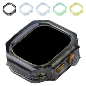 Apple Watch Ultra 2/1 �o���p�[ �P�[�X �ϏՌ� �N���A �v���X�`�b�N ���� �P�[�X �o���p�[ 49mm ���������� �A�b�v���E�H�b�` �E���g��2/1 �J�o�[