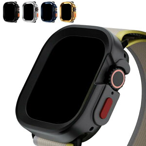 Apple Watch Ultra 2/1 �P�[�X �ϏՌ� TPU �\�t�g�P�[�X �o���p�[ 49mm ���������� ���b�L �A�b�v���E�H�b�` �E���g��2/1 �J�o�[