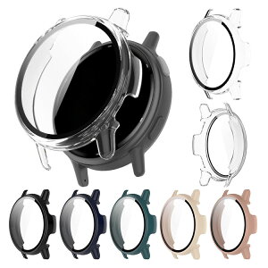 Garmin vivoactive 5 �P�[�X �J�o�[ �t���ʋ����K���X �S�ʕی� �t���ی�P�[�X �P�F/�N���A �t�B������� �n�[�h�P�[�X �K�[�~�� �r�{�A�N�e�B�u5