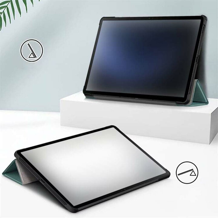楽天市場】Galaxy Tab S9 FE+ ケース 12.4インチ 手帳型 カバー PU 