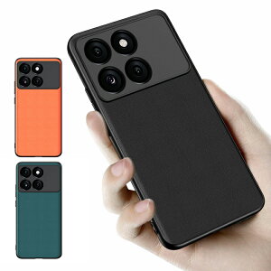 POCO X6 Pro �P�[�X �ϏՌ��J�o�[ PU���U�[ �w�ʃ��U�[�P�[�X �V���v�� �X�g���b�v�� ���� �V���I�~ Xiaomi POCO X6 �v�� �������� ������� �X�}�[�g�t�H��/�X�}�t�H/�X�}�z�P�[�X/�J�o�[ �V���I�~