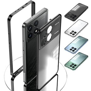 POCO X6 Pro �P�[�X �A���~ �o���p�[ ���������� �A���~�o���p�[ �N���A ���� �w�ʔ����� ���b�N�t���}�O�l�b�g������ ���� �V���I�~ Xiaomi POCO X6 �v�� �X�}�t�H/�X�}�z�P�[�X/�J�o�[ �V���I�~�[