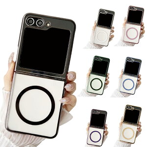 Galaxy Z Flip6 �N���A �P�[�X �ϏՌ� �J�o�[ �܂肽���݌^ ���b�L �N���A ���� TPU Qi�[�d ���C�����X�[�d �Ή� �}�O�l�b�g�z�� ���킢�� �V���v�� Samsung �T���X�� �M�����N�V�[ Z �t���b�v6 �A���h