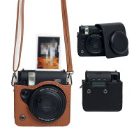 INSTAX mini 99 ケース カバー ショルダーストラップ付き PUレザー レディース 肩掛け カメラバッグ カメ…