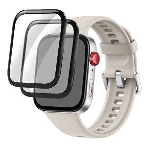 HUAWEI WATCH FIT 3 �t���ی�t�B���� 2������ PMMA�f�� ���h�~ �v���e�N�^�[ �t�B���� �t�@�[�E�F�C�E�H�b�` �t�B�b�g3 / au Smart Watch ASW2501 �ی�V�[�g �t���ی�v���e�N�^�[