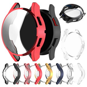 Galaxy Watch FE ケース カバー メッキ / クリア 液晶保護 フィルム一体 保護ケース/カバー ギャラクシーウォッチ FE TPU 耐衝撃ケース/カバー ソフトケース