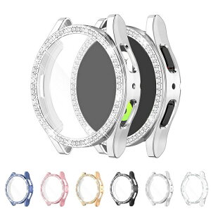 Galaxy Watch FE ケース カバー メッキ / クリア かわいい/きらきら ラインストーン エレガント 液晶保護 フィルム一体 保護ケース/カバー ギャラクシーウォッチ FE 単色/クリア TPU 耐衝撃ケース/