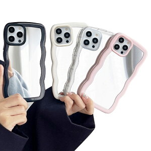 iPhone16 �P�[�X iPhone 16 Plus/16 Pro/16 Pro Max �J�o�[ �w�ʃ~���[ ���� �E�F�[�u �g�^ �Ȃ݂Ȃ� TPU + �v���X�`�b�N 2�d�\�� �g�� ���� ������ ���킢�� �G���K���g ���f�B�[�X Apple �A�b�v�� �A�C�t