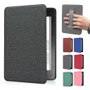 Kindle Paperwhite ケース / カバー (第12世代) 2024 7インチ 手帳型 かわいい キャンバス調 PUレザー キンドル オー…