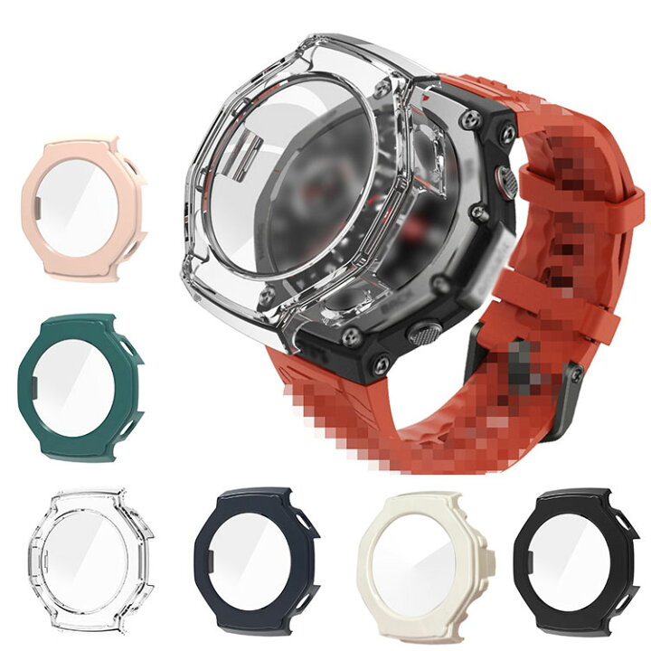 楽天市場】Amazfit T-Rex 3 ケース カバー 強化ガラス（ガラスフィルム 