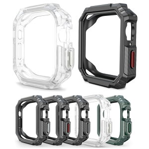 Apple Watch Series 11/10 耐衝撃 ケース カバー TPU ソフトケース 保護ケース/カバー アップルウォッチ10 42mm/46mm 耐衝撃ケース/カバー