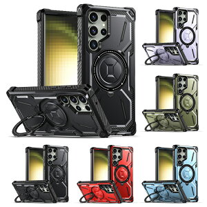 Galaxy S25 �P�[�X �ϏՌ� S25+ S25 Ultra �J�o�[ Qi�[�d ���C�����X�[�d �Ή� �V���v�� �w�ʃP�[�X �X�^���h�@�\ �����O�t�� 2�d�\�� Samsung �T���X�� �M�����N�V�[ S25/S25 �v���X/S25 �E���g�� �A���h��