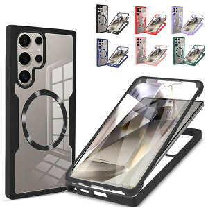 Galaxy S25 �P�[�X S25+/S25 Ultra �J�o�[ �N���A �w�ʓ��� Qi�[�d ���C�����X�[�d �Ή� ���� �O��ی� �t���J�o�[ �ی�P�[�X �V���v�� Samsung S25+/S25 Ultra �E���g�� �A���h���C�h �������� �X�}�[�g�t