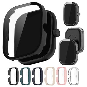 Redmi Watch 5 �P�[�X Redmi Watch5 �J�o�[ �t���ʋ����K���X �S�ʕی� �t���ی�P�[�X �P�F/�N���A �t�B������� �n�[�h�P�[�X ���� �V���I�~ ���b�h�~�[�E�H�b�`5